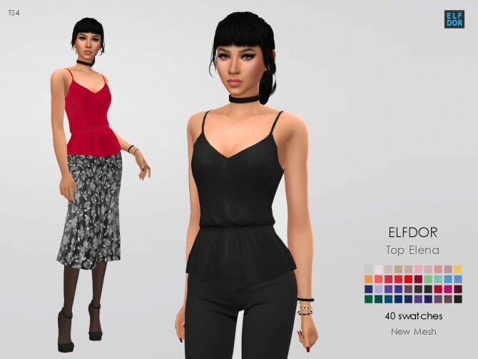 Sims 4 Top Elena at Elfdor Sims