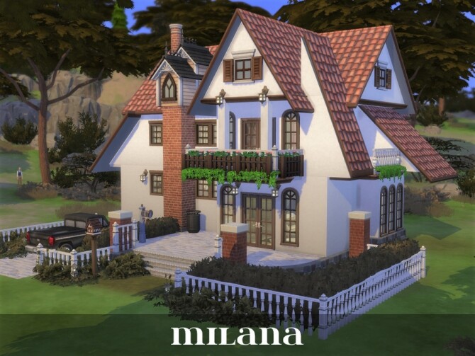 Sims 4 Milana house by Rosaralati at TSR