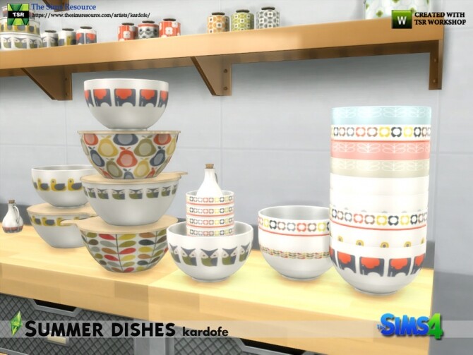 Sims 4 Summer dishes by kardofe at TSR