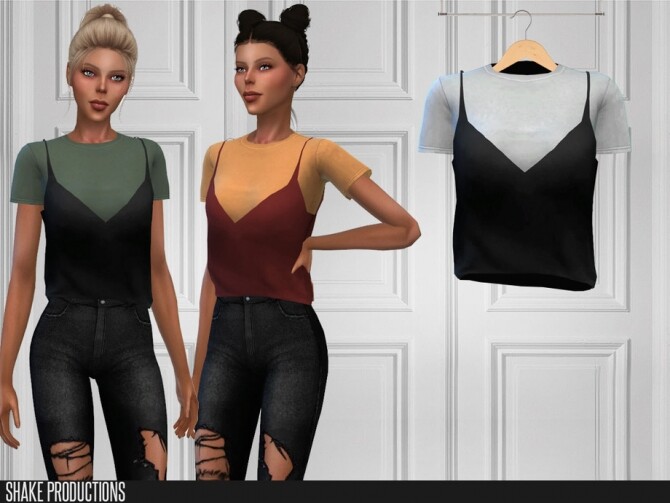 Sims 4 482 Blouse by ShakeProductions at TSR