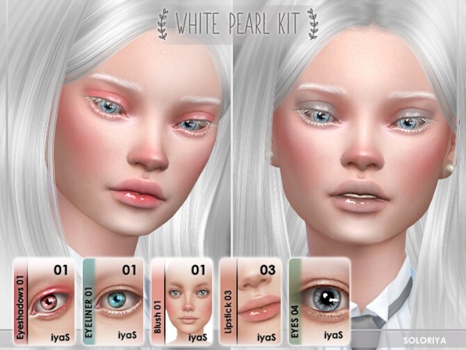 Sims 4 White Pearl Kit at Soloriya