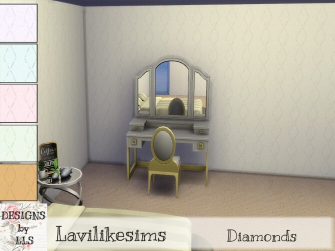Sims 4 Diamonds wallpaper by lavilikesims at TSR