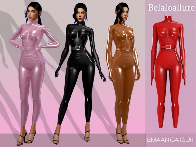 Sims 4 Emaan catsuit by belal1997 at TSR