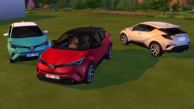 Sims 4 Toyota C HR at LorySims