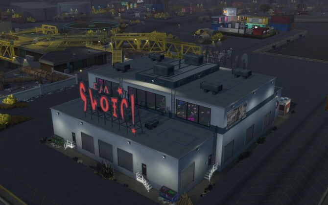 Sims 4 Acid Warehouse Industrial Light and Sound Experience by spablo at Mod The Sims