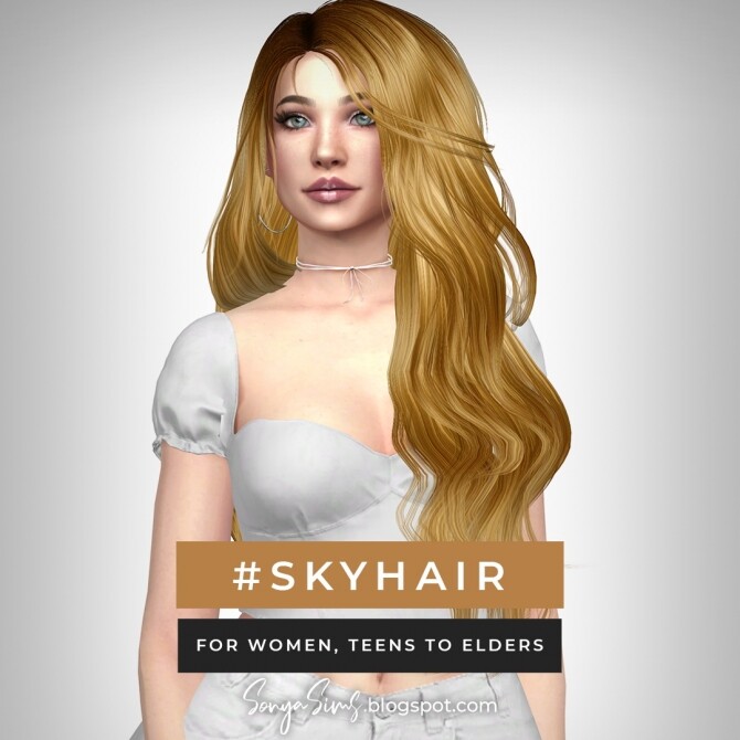 Sims 4 Coraline & Sky Hair + July Gifts at Sonya Sims