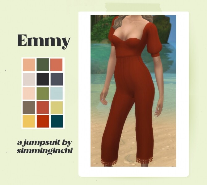 Sims 4 Emmy  jumpsuit at Simminginchi