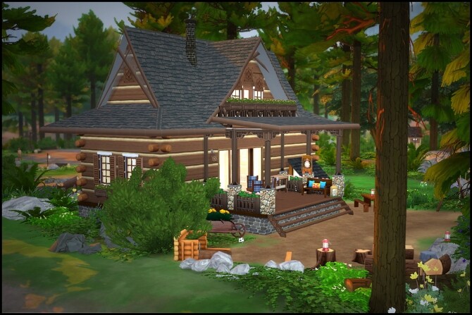Sims 4 Green Getaway house by Hallgerd at Mod The Sims