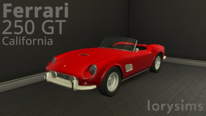 Sims 4 Ferrari 250 GT California at LorySims