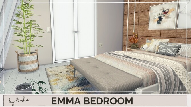 Sims 4 EMMA BEDROOM at Dinha Gamer
