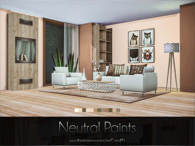 Sims 4 Neutral Paints by Caroll91 at TSR