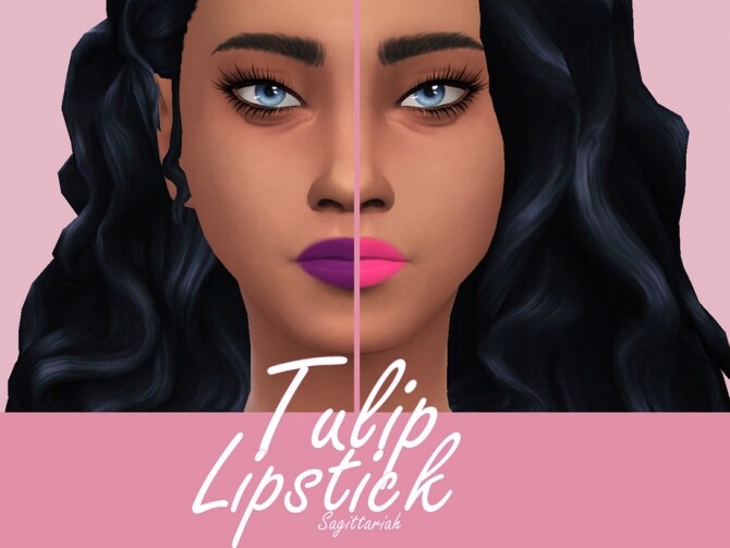 Sims 4 Tulip Lipstick by Sagittariah at TSR