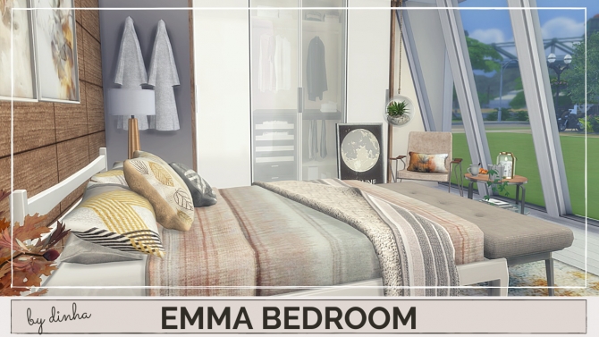 EMMA BEDROOM at Dinha Gamer » Sims 4 Updates