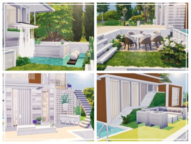 Sims 4 Smooth Modern house by Mini Simmer at TSR