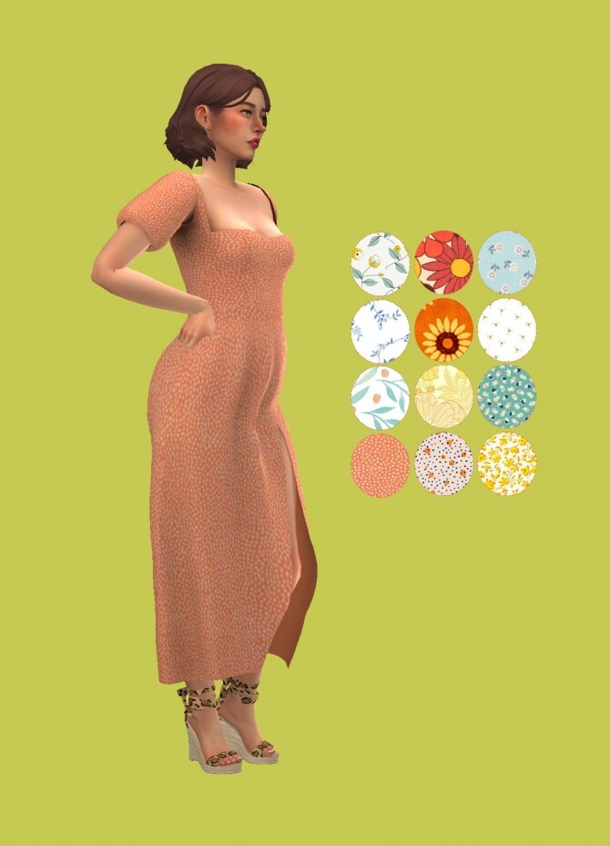 Sims 4 Christopher067′s Lucky dress recolor at Simminginchi