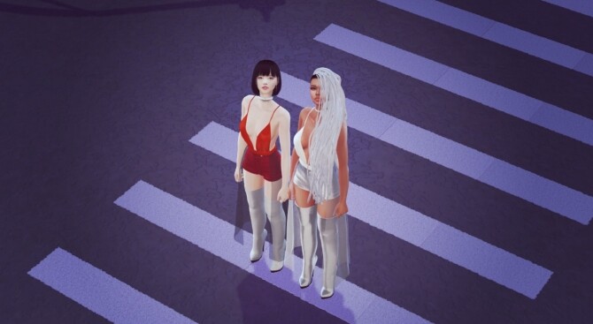 Sims 4 City Nights Fashion Set at Mochachiii