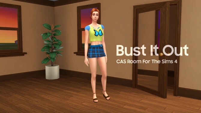 Sims 4 Bust It Out CAS Room by littledica at Mod The Sims