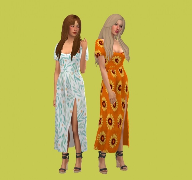 Sims 4 Christopher067′s Lucky dress recolor at Simminginchi