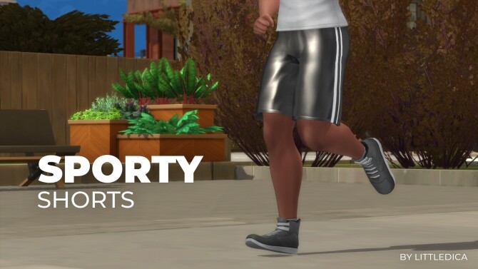 Sims 4 Sporty Male Shorts by littledica at Mod The Sims