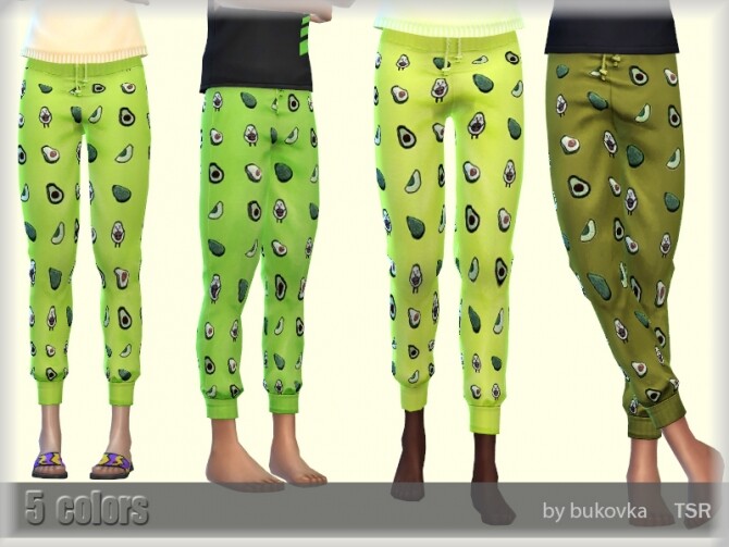 Sims 4 Avocado Pants by bukovka at TSR