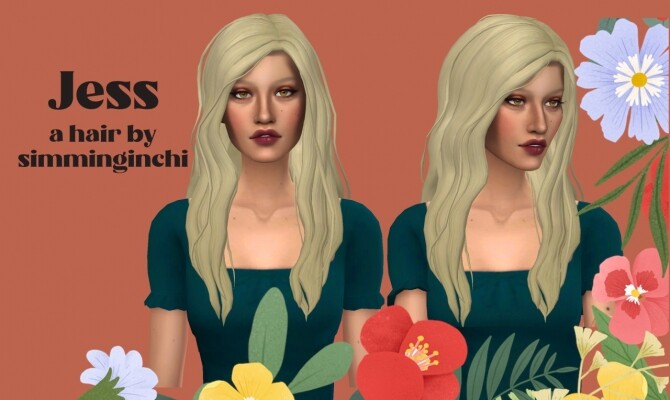 Sims 4 Jess hair at Simminginchi