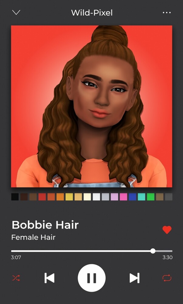 Sims 4 BOBBIE HAIR at Wild Pixel