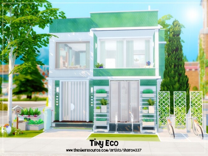 Sims 4 Tiny Eco House by sharon33 at TSR