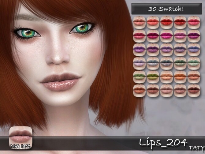 Sims 4 Lips 204 by tatygagg at TSR