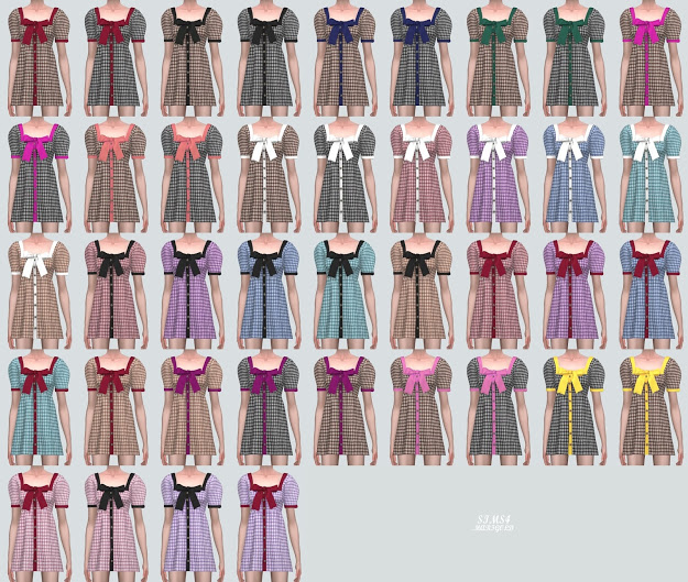 Sims 4 BB Ribbon Mini Dress at Marigold
