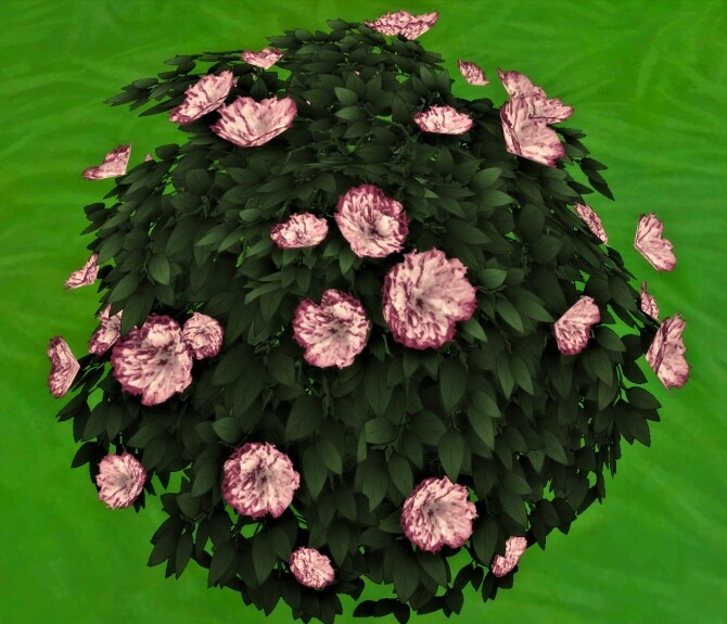 Sims 4 Bachelor Button Bush by Wykkyd at Mod The Sims