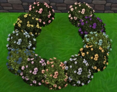 Moonlight Delight Hibiscus Bush by Wykkyd at Mod The Sims