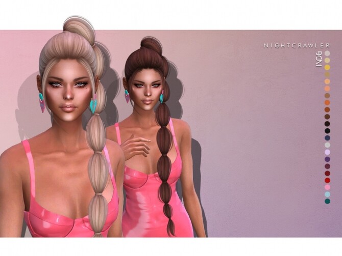 Sims 4 Boni hair by Nightcrawler Sims at TSR