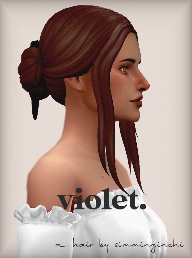 Sims 4 Violet hair at Simminginchi