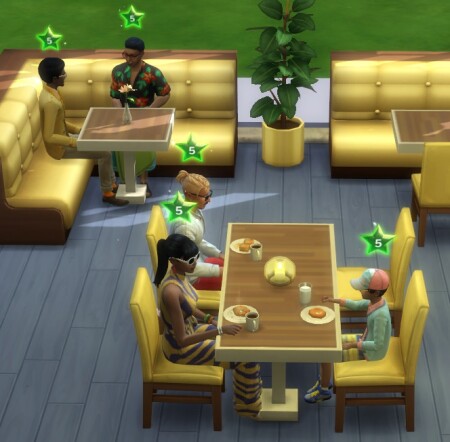 Maxed Restaurant Start at 5 Stars by spgm69 at Mod The Sims