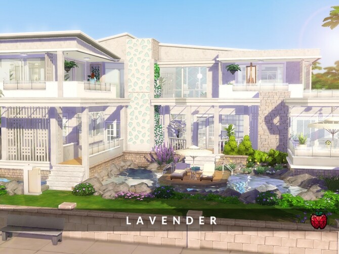 Sims 4 Lavender Home by melapples at TSR