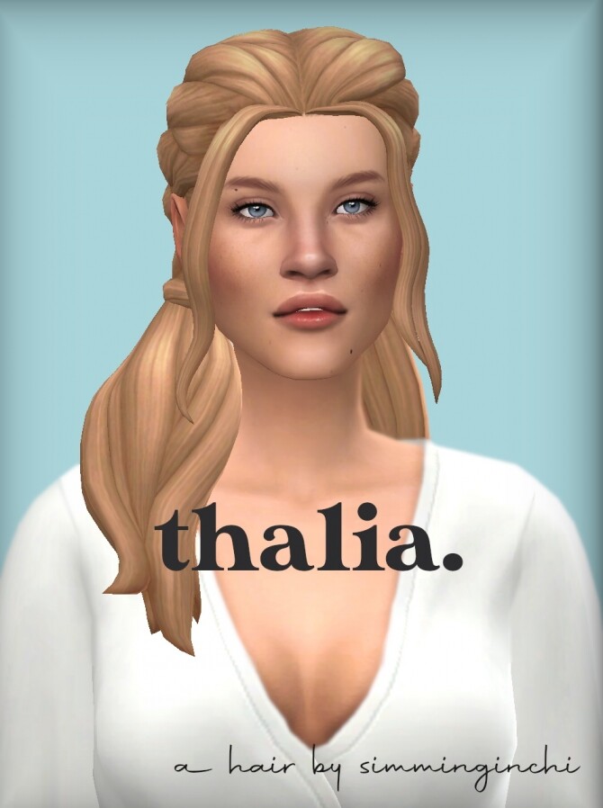 Sims 4 Thalia hair at Simminginchi