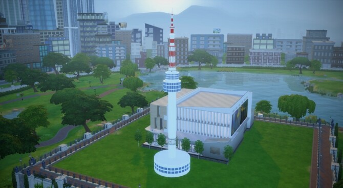 Sims 4 N Seoul Tower at Mochachiii
