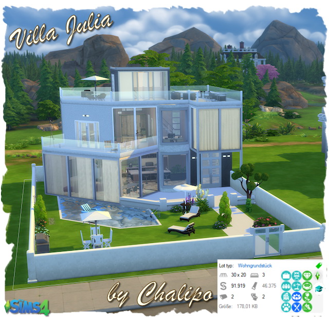 Sims 4 Villa Julia by Chalipo at All 4 Sims