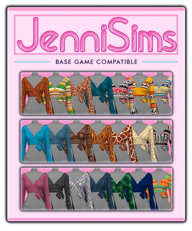 Sims 4 BASE GAME COMPATIBLE Blouse at Jenni Sims