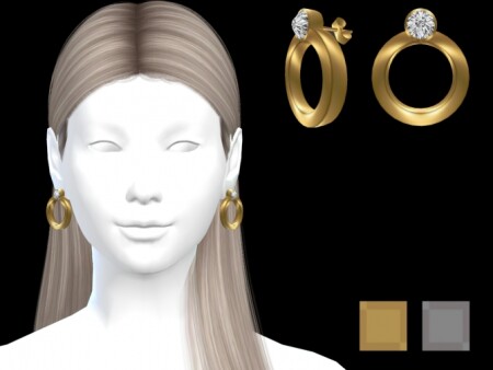 Diamond earrings 01 at Luxuriah Sims