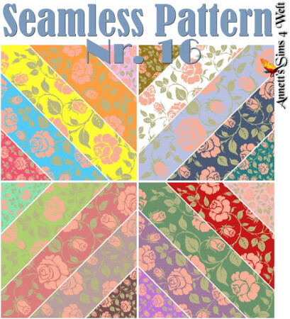 Seamless Pattern Nr. 16 at Annett’s Sims 4 Welt