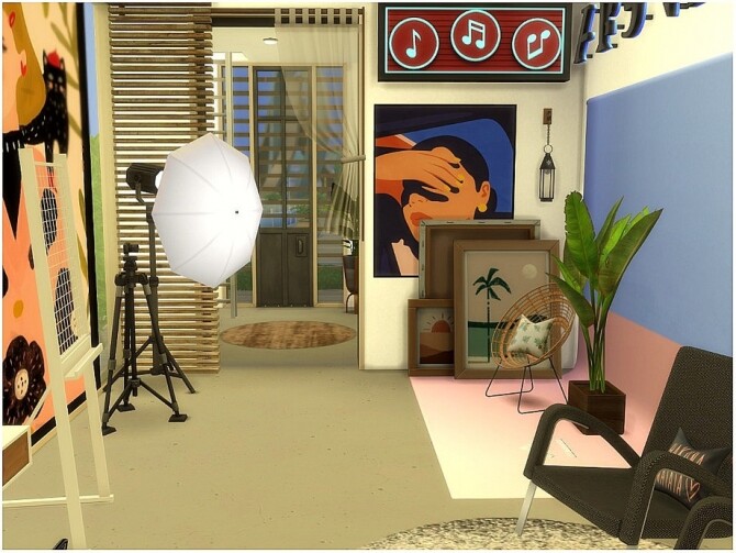 Sims 4 Home Studio by lotsbymanal at TSR