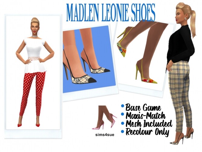 Sims 4 TOE NAIL POLISH + MADLEN’S LEONIE SHOES at Sims4Sue