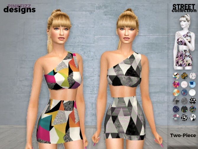 Sims 4 Street Two Piece PF142 by Pinkfizzzzz at TSR