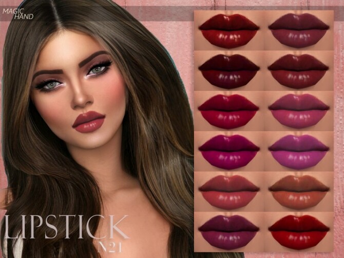 Sims 4 Lipstick N21 by MagicHand at TSR
