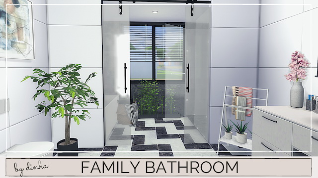 Sims 4 FAMILY BATHROOM at Dinha Gamer