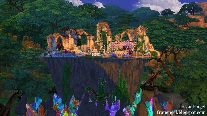 Sims 4 Magical Ruins wedding venue at Frau Engel