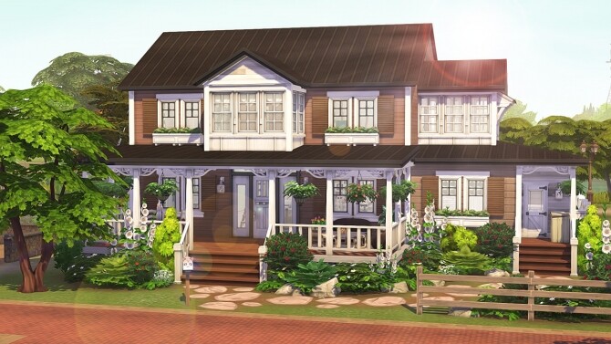 Sims 4 FOSTER FAMILY FARMHOUSE at Aveline Sims
