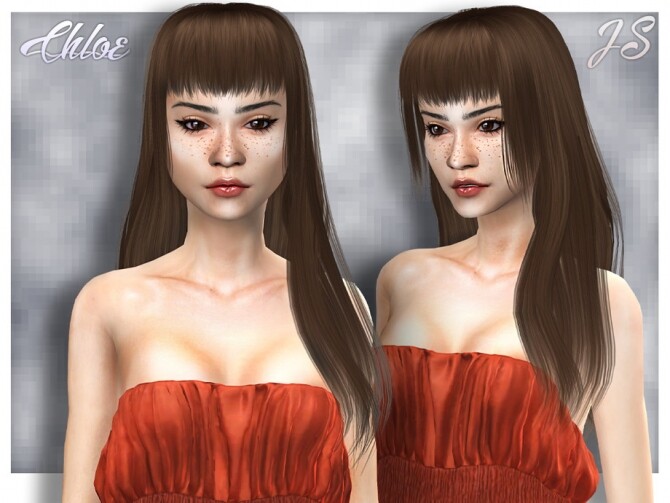 Sims 4 Chloe Hairstyle by JavaSims at TSR