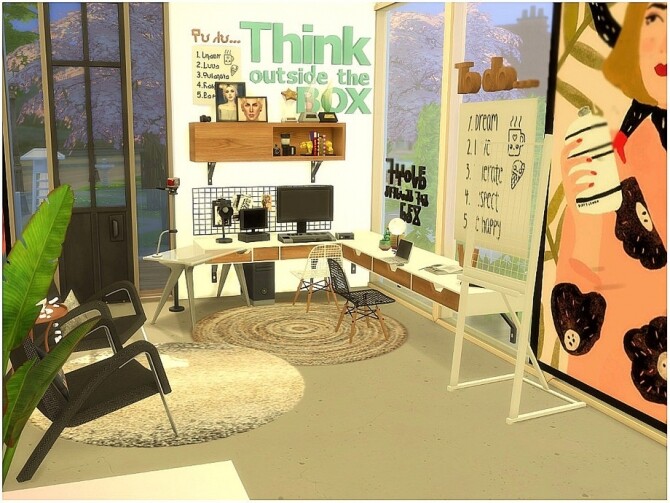 Sims 4 Home Studio by lotsbymanal at TSR